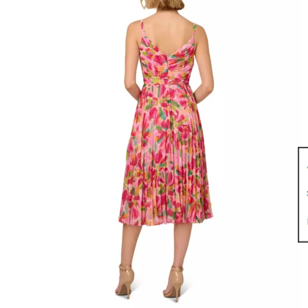 Adrianna Papell Multicolor Floral Midi Dress - Picture 2 of 7